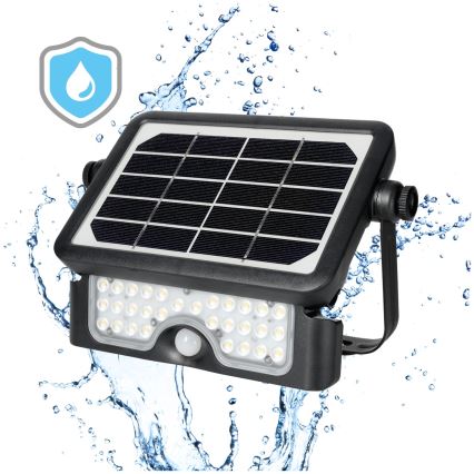 Светодиодный прожектор на солнечной батарее с датчиком LED/5W/3,7V 4000K IP65