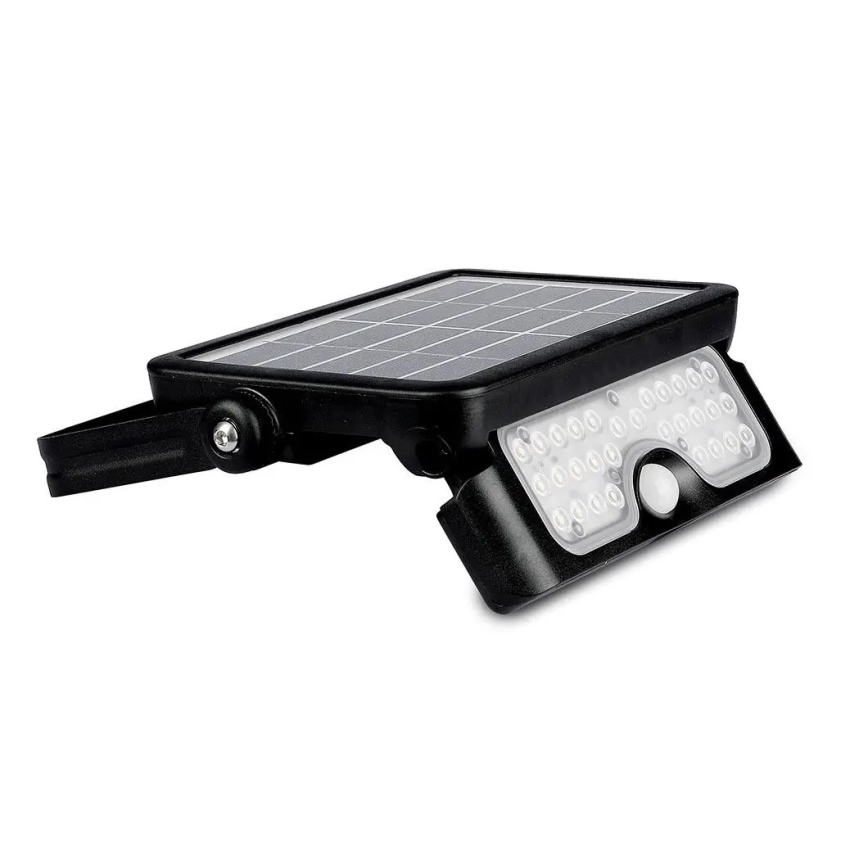Светодиодный прожектор на солнечной батарее с датчиком LED/5W/3,7V IP65 4000K