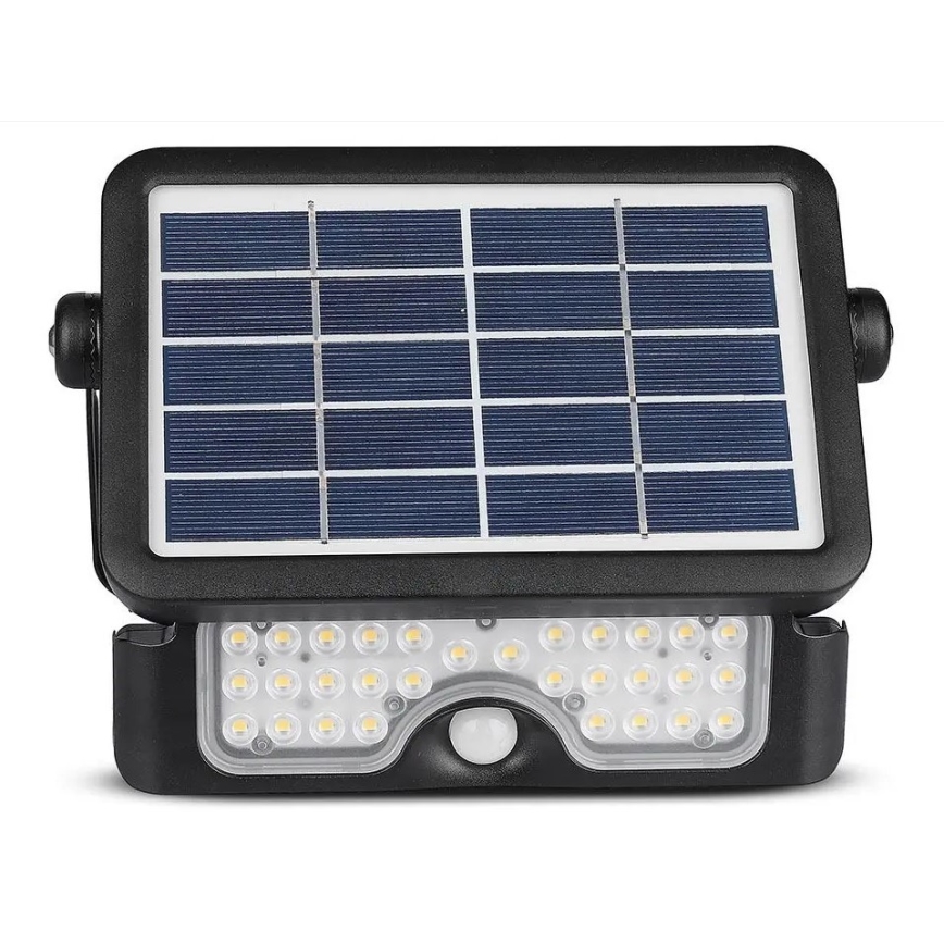 Светодиодный прожектор на солнечной батарее с датчиком LED/5W/3,7V IP65 4000K