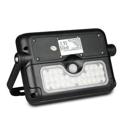 Светодиодный прожектор на солнечной батарее с датчиком LED/5W/3,7V IP65 4000K