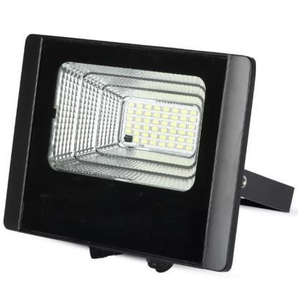 Светодиодный прожектор на солнечной батарее с регулированием яркости LED/12W/3,2V 6000K IP65 5000 mAh + дистанционное управление