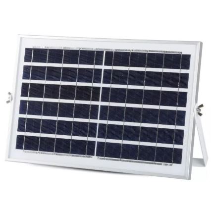Светодиодный прожектор на солнечной батарее с регулированием яркости LED/12W/3,2V 6000K IP65 5000 mAh + дистанционное управление