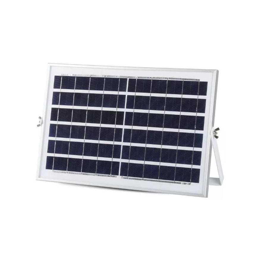 Светодиодный прожектор на солнечной батарее с регулированием яркости LED/12W/3,2V 6000K IP65 5000 mAh + дистанционное управление