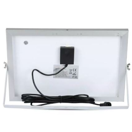Светодиодный прожектор на солнечной батарее с регулированием яркости LED/12W/3,2V 6000K IP65 5000 mAh + дистанционное управление