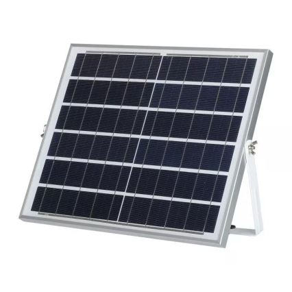 Светодиодный прожектор на солнечной батарее с регулированием яркости LED/16W/3,2V 4000K IP65 10000 mAh + дистанционное управление