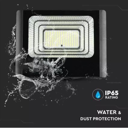 Светодиодный прожектор на солнечной батарее с регулированием яркости LED/20W/6,4V 4000K IP65 10000 mAh + дистанционное управление