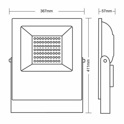 Светодиодный прожектор PROFI PLUS LED/150W/230V 5000K IP66