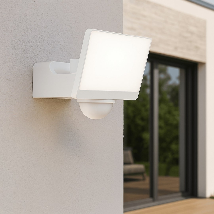 Светодиодный прожектор с датчиком движения и датчиком сумерек DAVOS LED/30W/230V IP54 белый