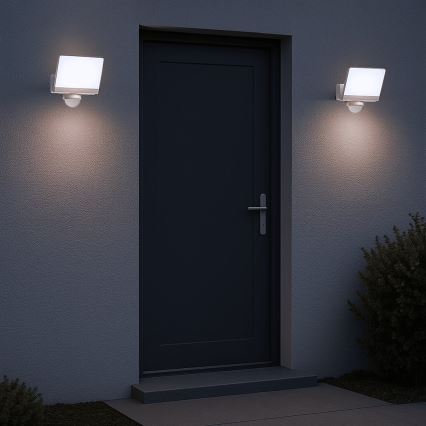 Светодиодный прожектор с датчиком движения и датчиком сумерек DAVOS LED/30W/230V IP54 белый