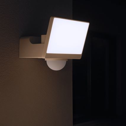 Светодиодный прожектор с датчиком движения и датчиком сумерек DAVOS LED/30W/230V IP54 белый
