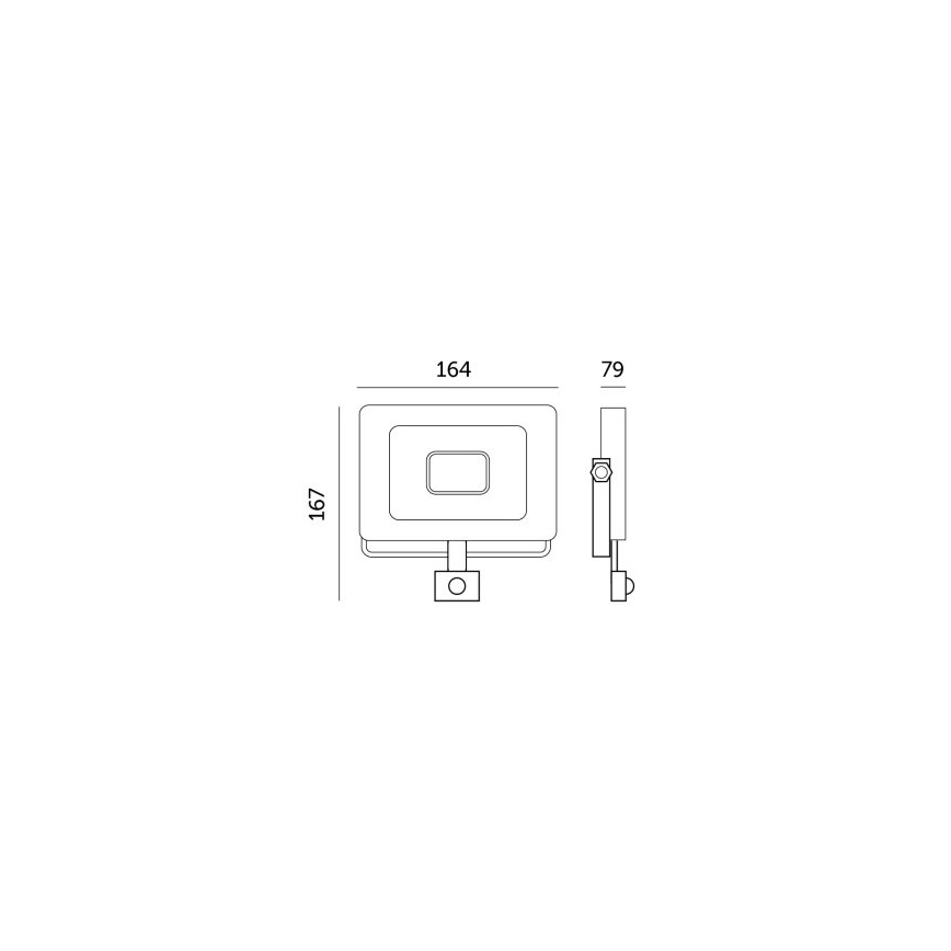 Светодиодный прожектор с датчиком LED/30W/230V 6500K IP44