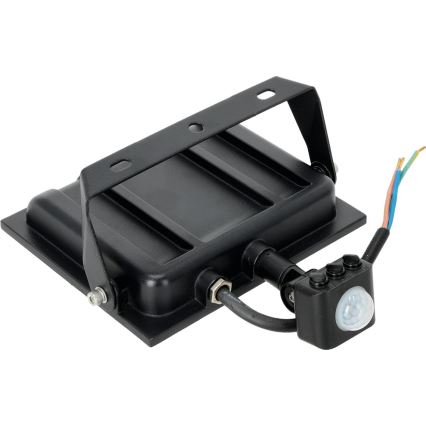 Светодиодный прожектор с датчиком LED/50W/230V 6500K IP44 черный