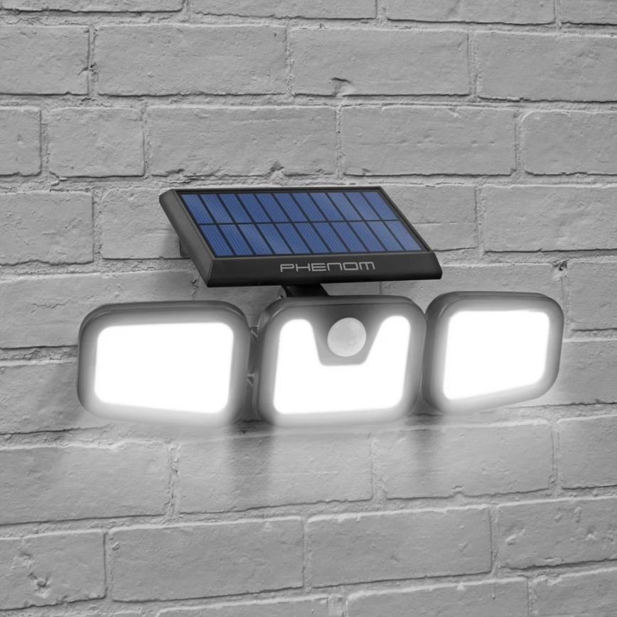 Светодиодный прожектор с датчиком на солнечной батарее 3xLED/3,3W/5V IP65