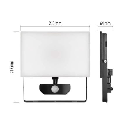 Светодиодный прожектор с датчиком TAMBO LED/50W/230V 4000K IP54