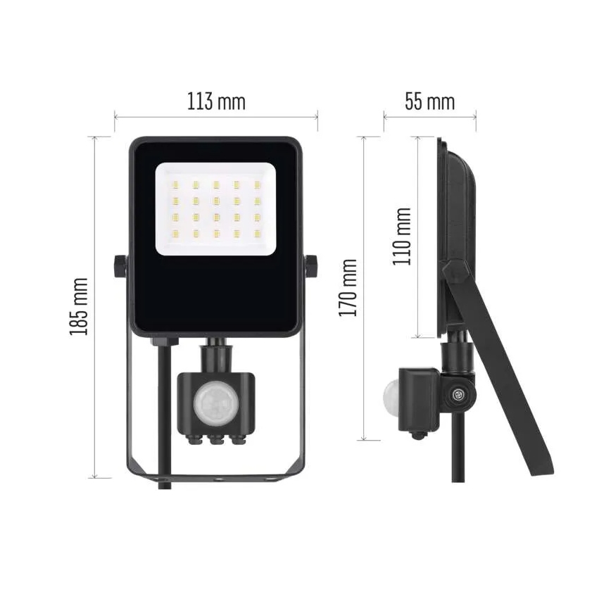 Светодиодный прожектор с датчиком VISIO LED/10W/230V 4000K IP65