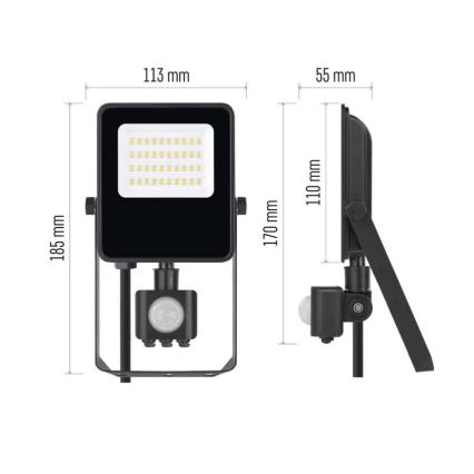 Светодиодный прожектор с датчиком VISIO LED/20W/230V 4000K IP65