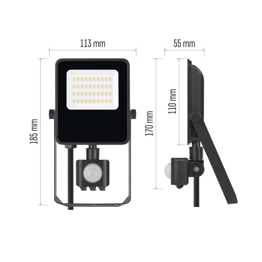 Светодиодный прожектор с датчиком VISIO LED/20W/230V 4000K IP65
