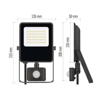 Светодиодный прожектор с датчиком VISIO LED/30W/230V 4000K IP65