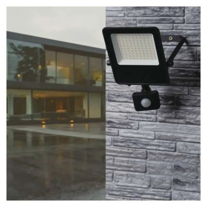 Светодиодный прожектор с датчиком VISIO LED/50W/230V 4000K IP65