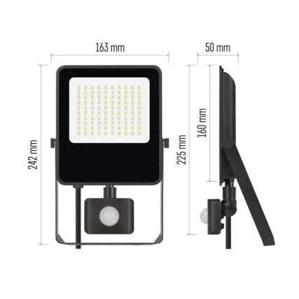 Светодиодный прожектор с датчиком VISIO LED/50W/230V 4000K IP65