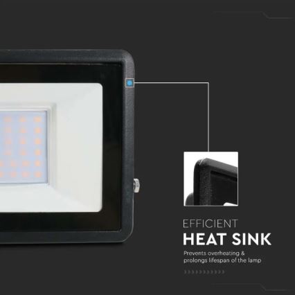 Светодиодный прожектор с прямым подключением SAMSUNG CHIP LED/30W/230V IP65 6500K