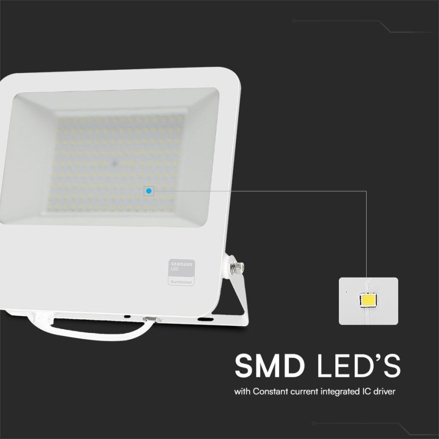 Светодиодный прожектор SAMSUNG CHIP LED/100W/230V 6400K IP65 белый