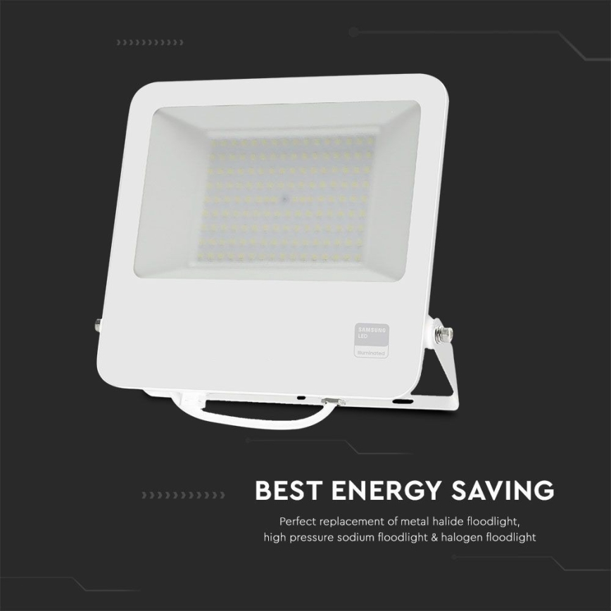 Светодиодный прожектор SAMSUNG CHIP LED/100W/230V 6400K IP65 белый