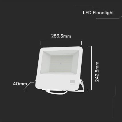 Светодиодный прожектор SAMSUNG CHIP LED/100W/230V 6400K IP65 белый