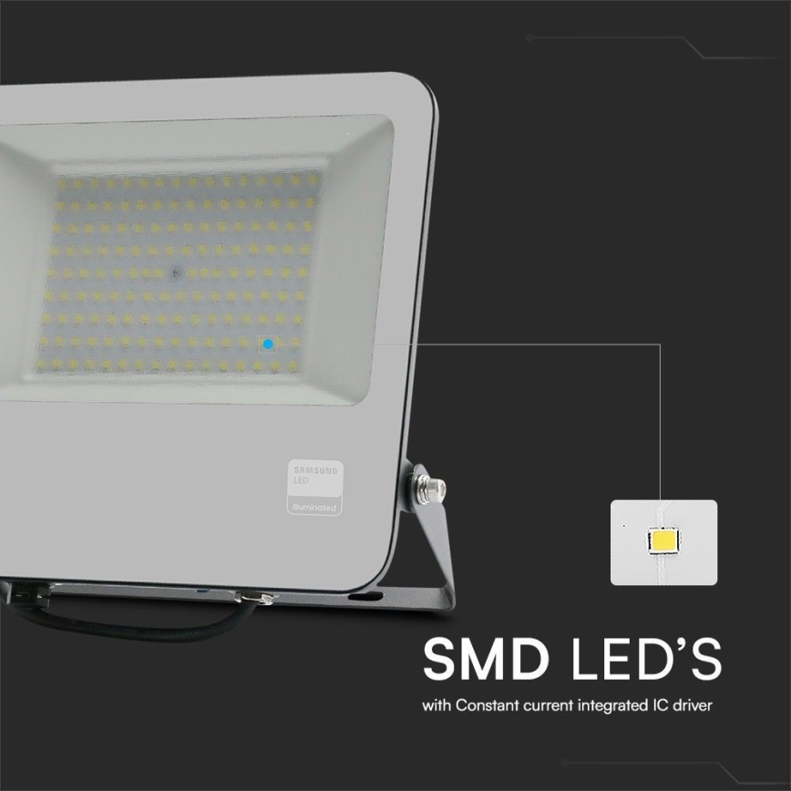 Светодиодный прожектор SAMSUNG CHIP LED/100W/230V 6400K IP65 черный
