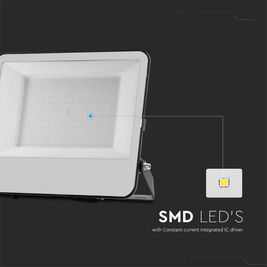 Светодиодный прожектор SAMSUNG CHIP LED/200W/230V 4000K IP65 черный