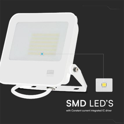 Светодиодный прожектор SAMSUNG CHIP LED/50W/230V 4000K IP65 белый