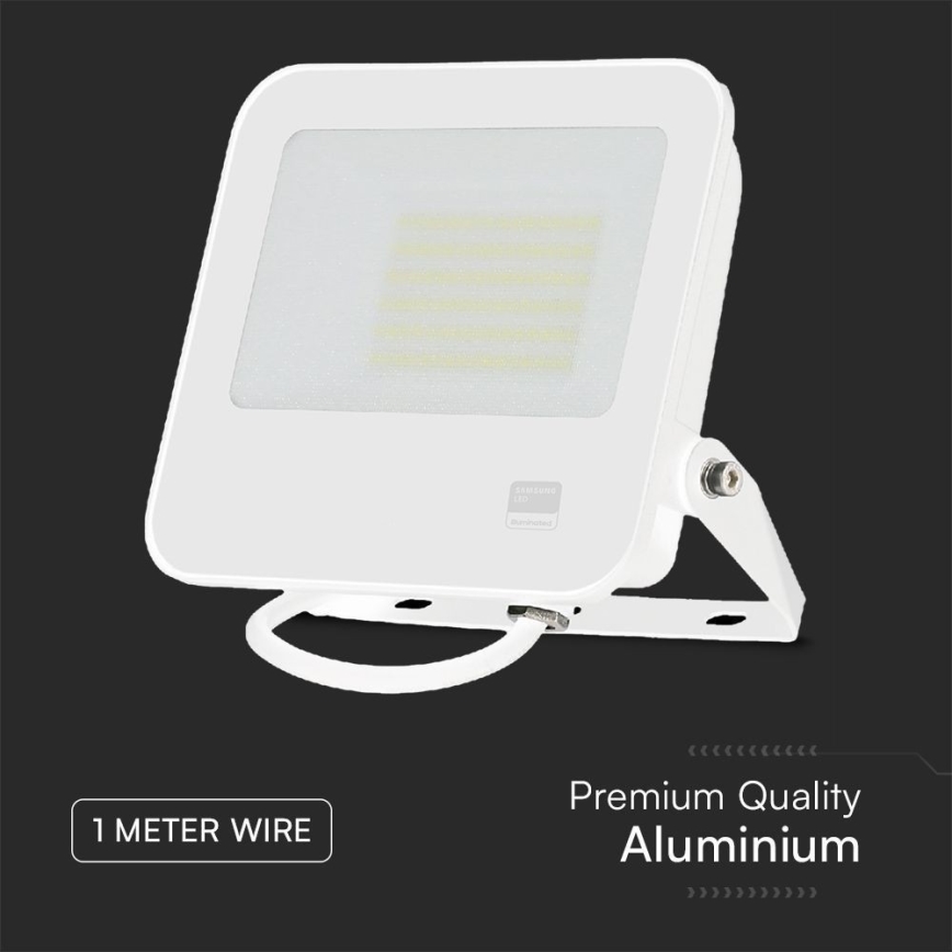 Светодиодный прожектор SAMSUNG CHIP LED/50W/230V 6500K IP65 белый