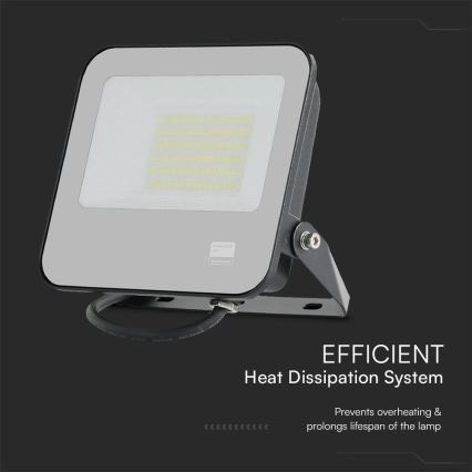 Светодиодный прожектор SAMSUNG CHIP LED/50W/230V 6500K IP65 черный