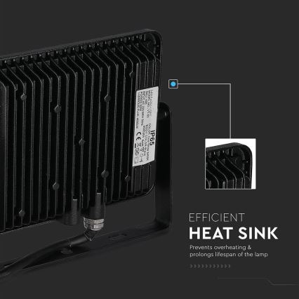 Светодиодный прожектор SAMSUNG CHIP LED/50W/230V 6500K IP65 черный