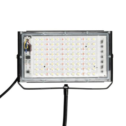 Светодиодный прожектор со стойкой для выращивания растений FIRON LED/45W/230V IP54 черный