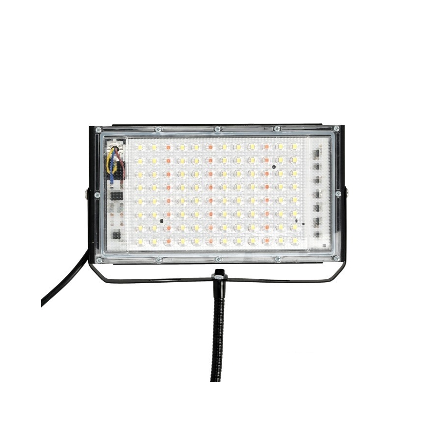 Светодиодный прожектор со стойкой для выращивания растений FIRON LED/45W/230V IP54 черный