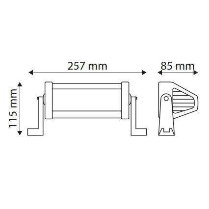 Светодиодный рабочий светильник EPISTAR LED/36W/10-30V IP67 6000K