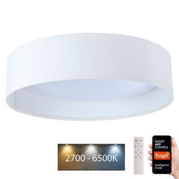 Светодиодный регулируемый потолочный светильник SMART GALAXY LED/36W/230V диаметр 55 см 2700-6500K Wi-Fi Tuya белый + дистанционное управление