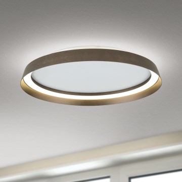 Светодиодный регулируемый потолочный светильник MANTA LED/38W/230V 2700/3000/4000K, диаметр 45 см, коричневый