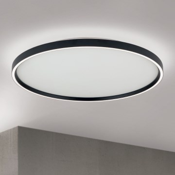 Светодиодный регулируемый потолочный светильник MASCA LED/47W/230V 2700/3350/4000K диаметр 60 см черный