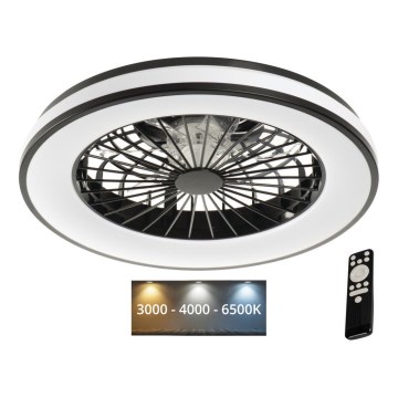Светодиодный регулируемый потолочный светильник с вентилятором PLAVE LED/48W/230V 3000/4000/6500K + дистанционное управление