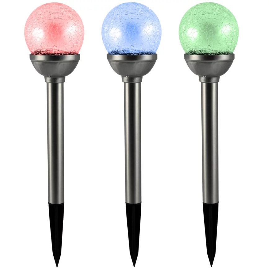 Светодиодный RGB-светильник на солнечной батарее LED/0,04W/1,2V 600 mAh IP44