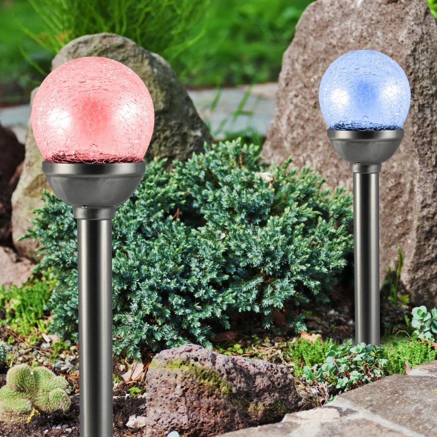 Светодиодный RGB-светильник на солнечной батарее LED/0,04W/1,2V IP44