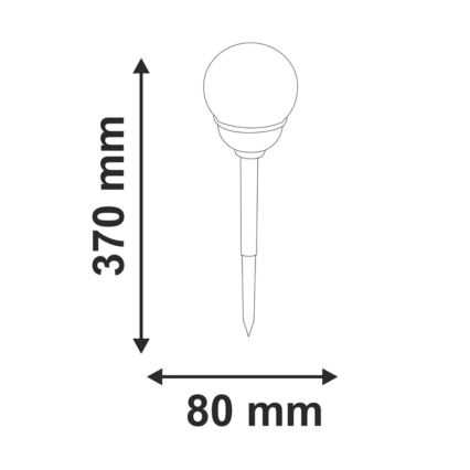 Светодиодный RGB-светильник на солнечной батарее LED/0,04W/1,2V IP44