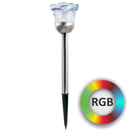 Светодиодный RGB-светильник на солнечной батарее ROSE LED/1,2V IP44