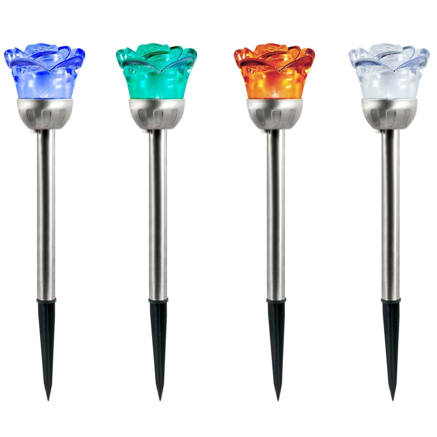 Светодиодный RGB-светильник на солнечной батарее ROSE LED/1,2V IP44