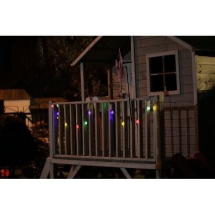 Светодиодный RGB-светильник на солнечной батарее с датчиком освещенности 20xLED/1xAAA/1,2V/300mAh IP44