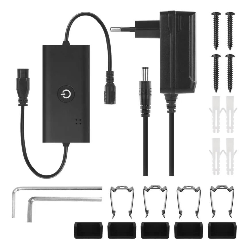 Светодиодный RGBIC-торшер с регулированием яркости GoSmart LED/20W/230V 2700K Wi-Fi Tuya