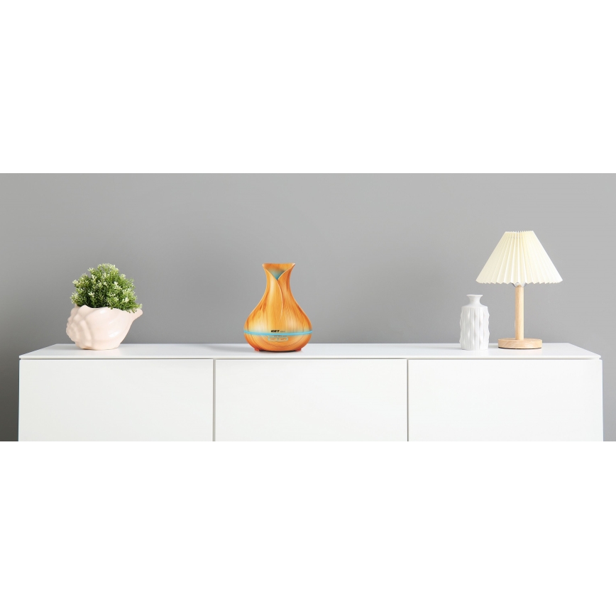 Светодиодный RGBW аромадиффузор и увлажнитель воздуха LED/230V 500 мл Wi-Fi + дистанционное управление