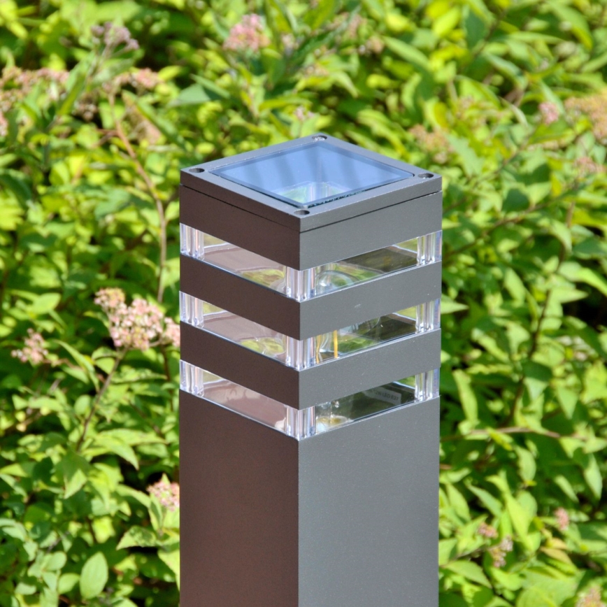 Светодиодный RGBW диммируемый уличный светильник TEKSAS 1xE27/12W/230V 2700-6500K Wi-Fi 44 см IP44 антрацит